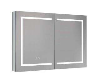 Зеркало-шкаф с подсветкой Aquatek AQ7104-MLC 100 см хром